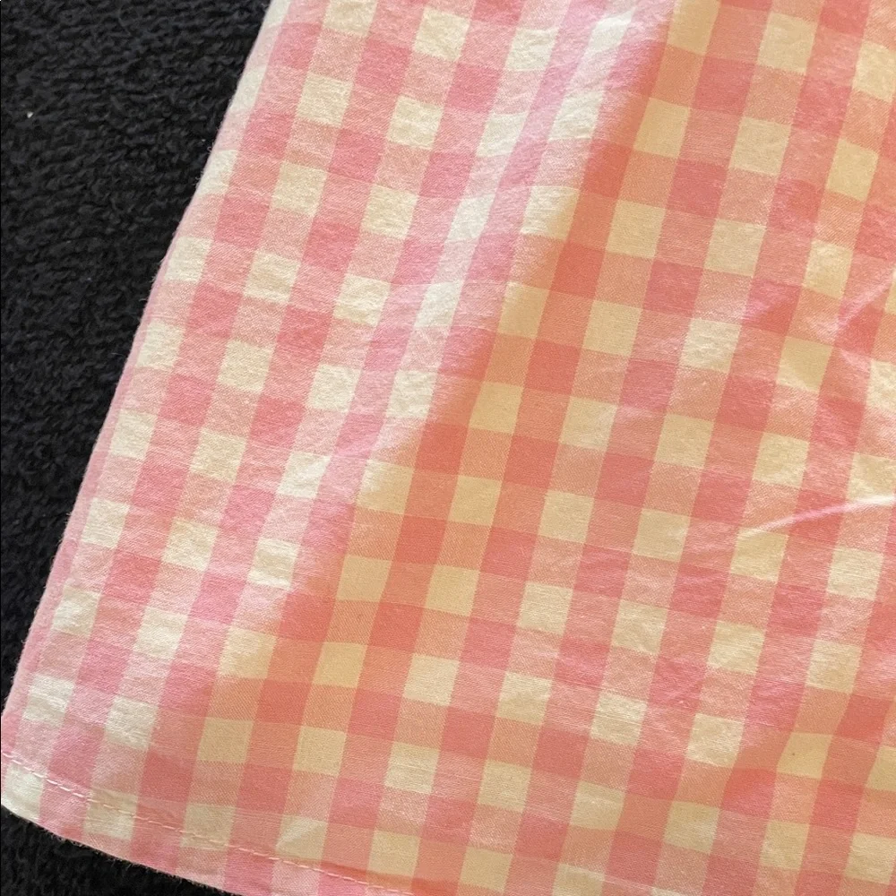 Gymboree Pink and Cream Bunny Easter Gingham Dress NWT Girls size 10